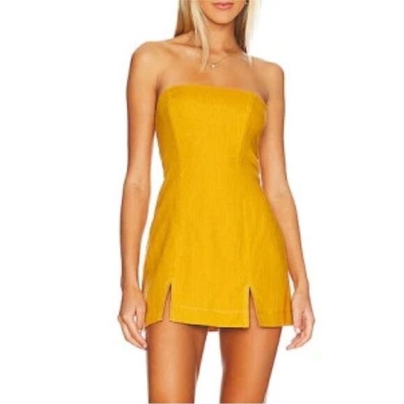 Free People Rumer Harper Linen Mini Dress XS NWT - Picture 1 of 8